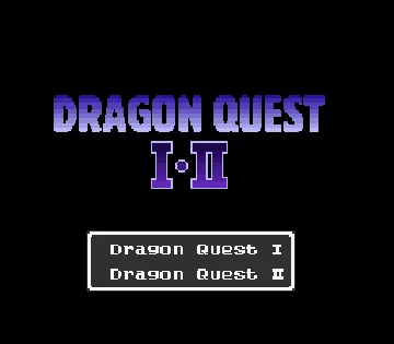 Dragon Quest I & II (Japan) screen shot title